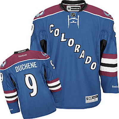 NHL Colorado Avalanche 9 Matt Duchene Blue Third Hockey Jersey